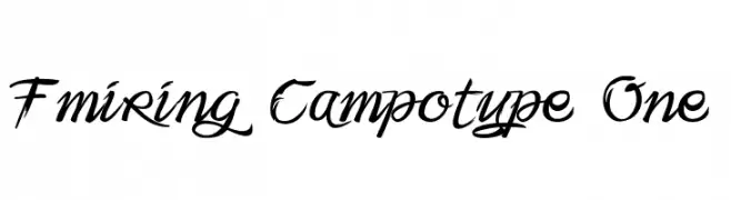 Fmiring Campotype One  免费字体下载