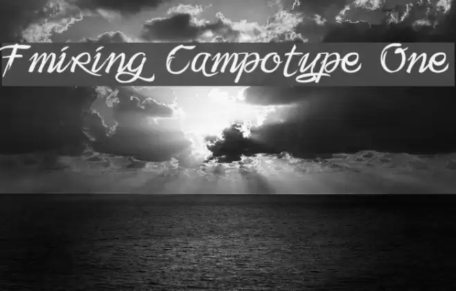 Fmiring Campotype One Font examples
