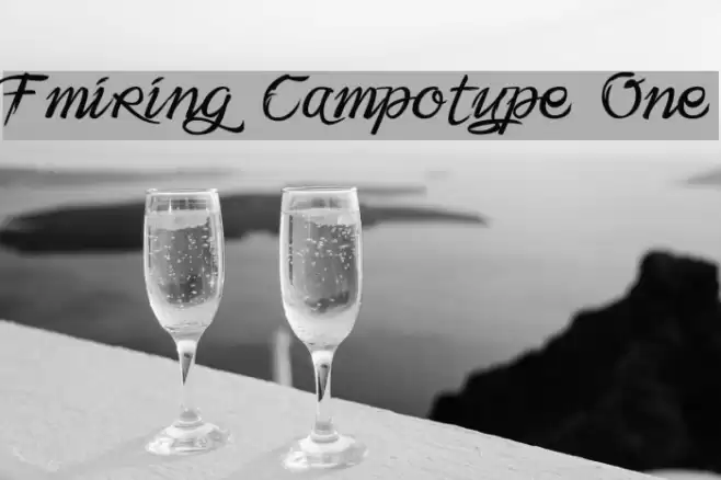 Fmiring Campotype One Font examples