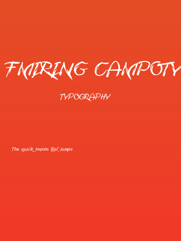 Fmiring Campotype One Poster