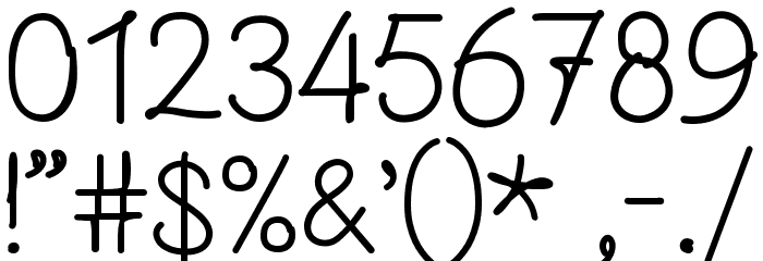 FN Blocknote Hand Font OTHER CHARS