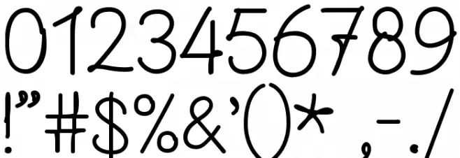 FN Blocknote Hand Font OTHER CHARS