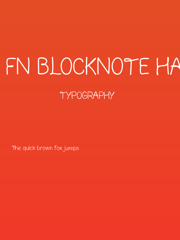 FN Blocknote Hand Poster