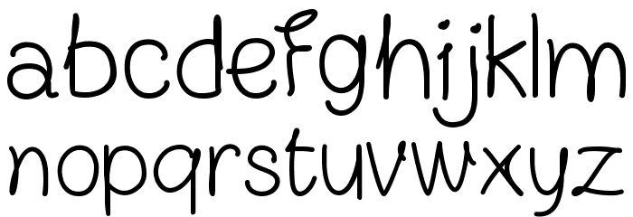FN Blocknote Hand Font LOWERCASE