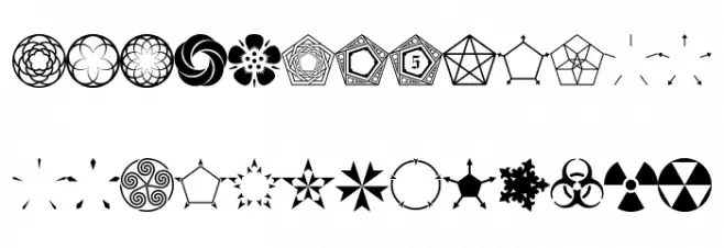 Fnord-Podge フォント 大文字