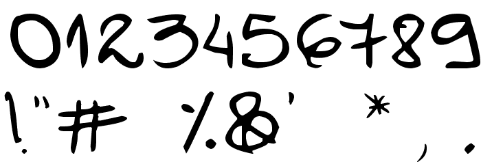 FO-Mic's Hand Font OTHER CHARS