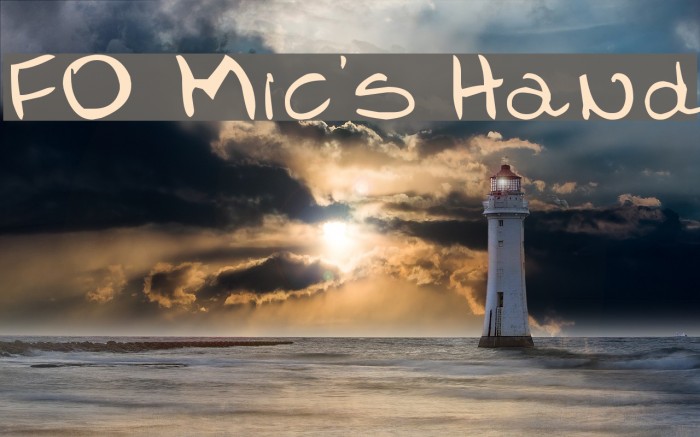 FO-Mic's Hand Font examples