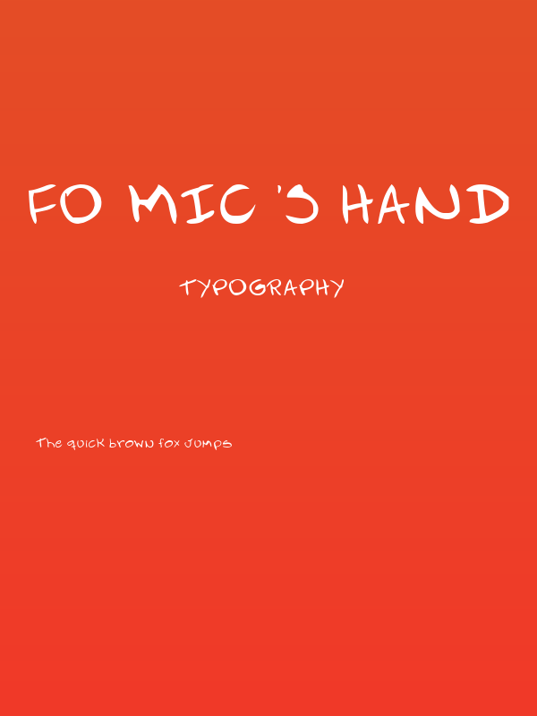 FO-Mic's Hand Poster