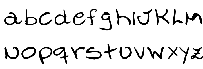 FO-Mic's Hand Font LOWERCASE