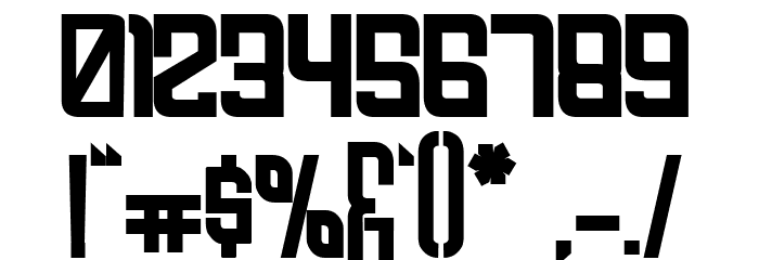 FODECUMBERS BOLD Bold Font OTHER CHARS