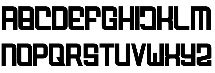 FODECUMBERS BOLD Bold Font LOWERCASE