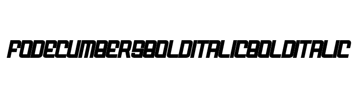 FODECUMBERS BOLD ITALIC Bold Italic  नि: शुल्क फ़ॉन्ट्स डाउनलोड