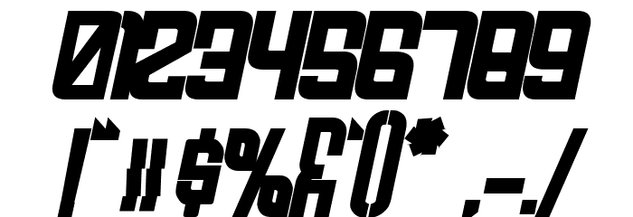 FODECUMBERS BOLD ITALIC Bold Italic Font OTHER CHARS