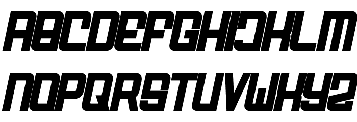 FODECUMBERS BOLD ITALIC Bold Italic Font LOWERCASE