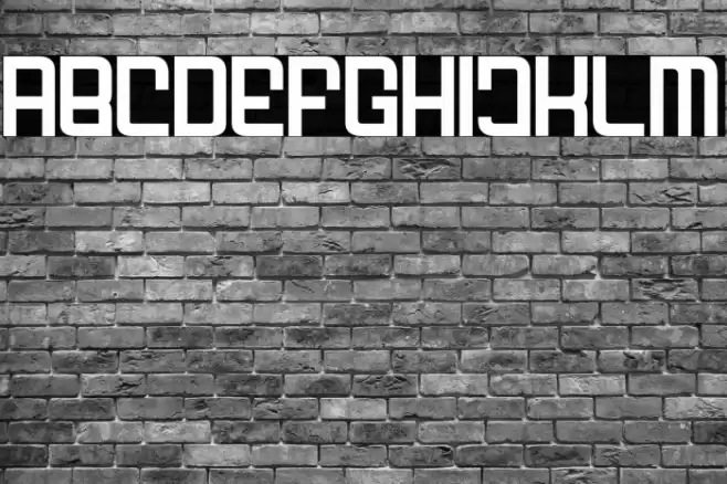 FODECUMBERS DEMI DEMI Font examples