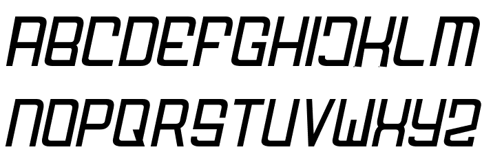 FODECUMBERS LIGHT ITALIC Italic Font LOWERCASE