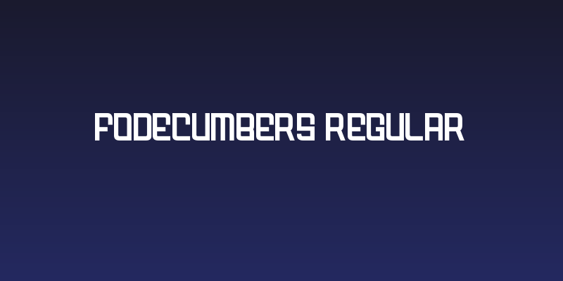 FODECUMBERS REGULAR Social Header
