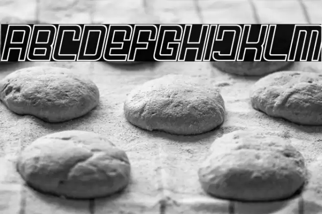 FODECUMBERS THICK ITALIC HOLOW Italic Font examples