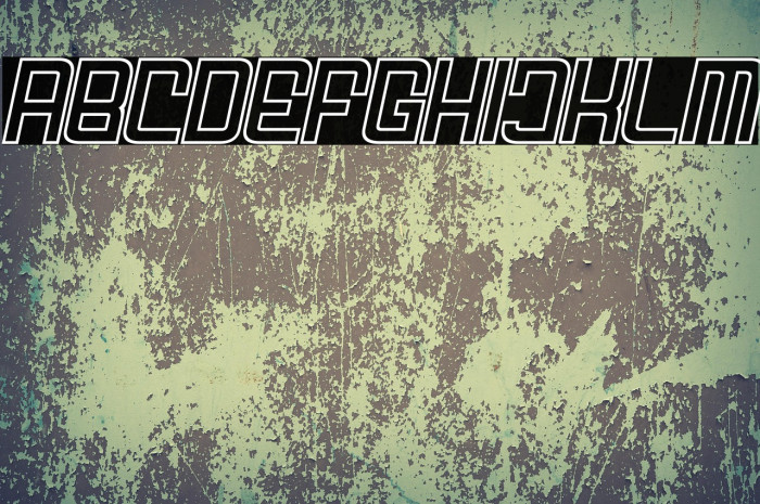 FODECUMBERS THICK ITALIC HOLOW Italic Example 2