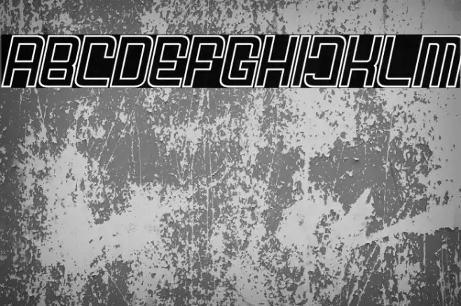 FODECUMBERS THICK ITALIC HOLOW Italic Font examples