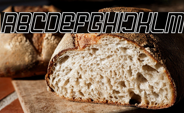 FODECUMBERS THICK ITALIC HOLOW Italic Example 3