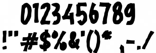 FODEN Font OTHER CHARS