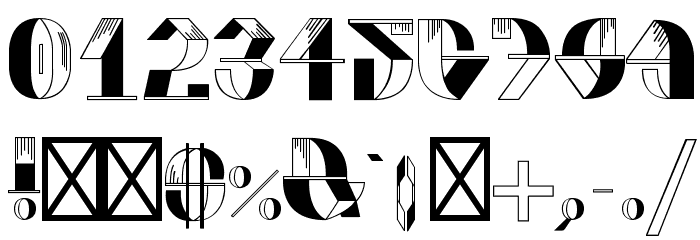 FOLDUP-v3 Font OTHER CHARS
