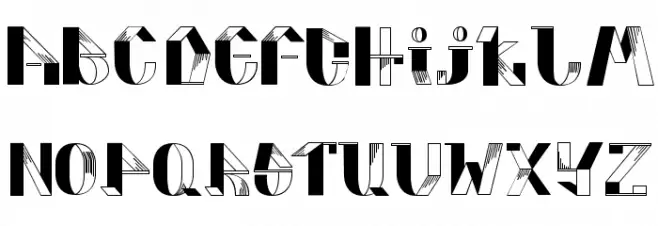 FOLDUP-v3 Schriftart Groß