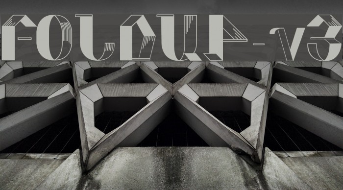 FOLDUP-v3 Font examples