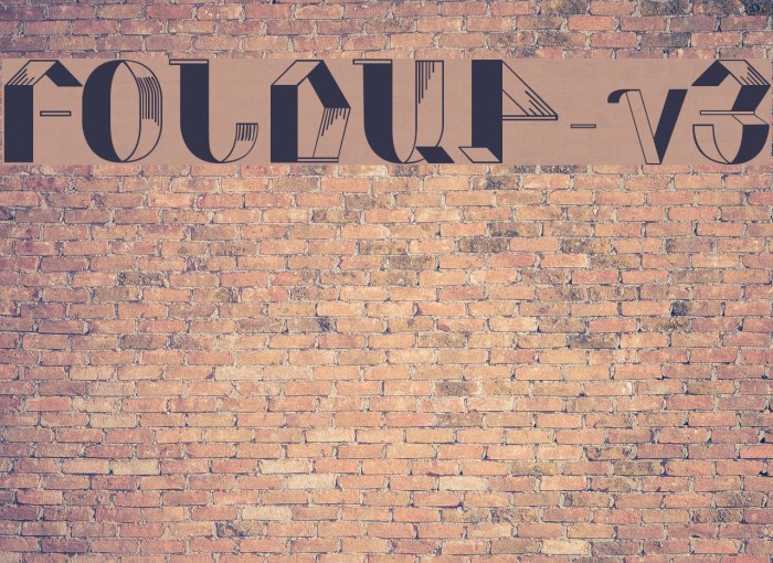 FOLDUP-v3 Font examples