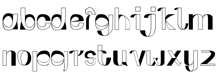 FOLDUP-v3 Font LOWERCASE