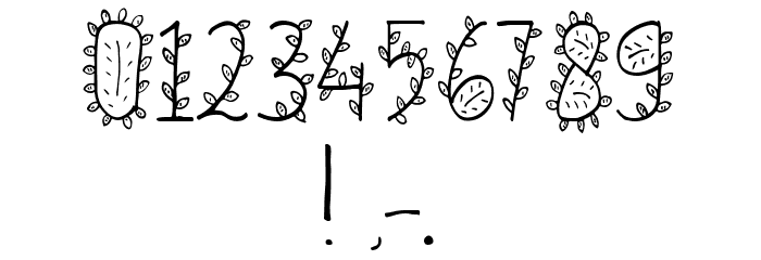 FOLIAGE Font OTHER CHARS