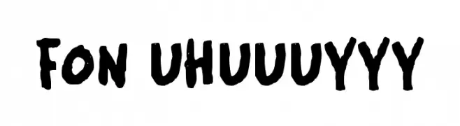 FON UHUUUYYY  Frei Schriftart Herunterladen