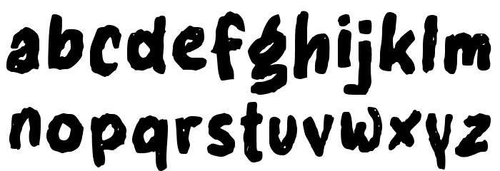 FON UHUUUYYY Font LOWERCASE