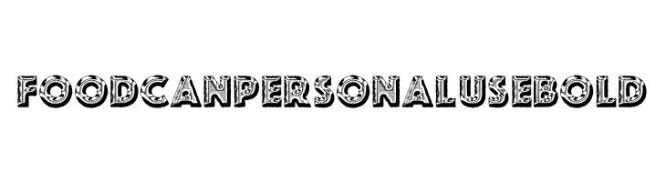 FOODCAN PERSONAL USE Bold  免费字体下载