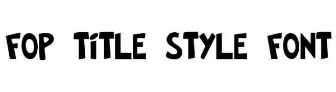 FOP Title Style Font  Fuentes Gratis Descargar