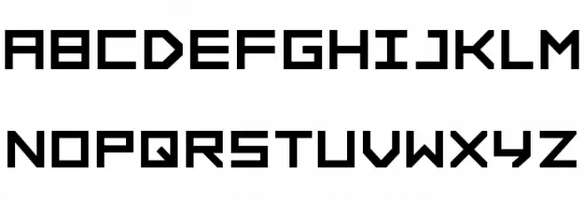 FORCED SQUARE Шрифта ВЕРХНИЙ