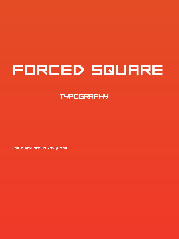 FORCED SQUARE Poster