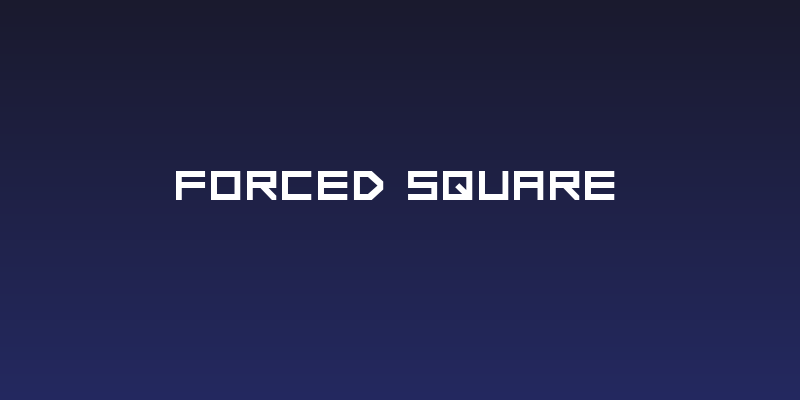 FORCED SQUARE Social Header
