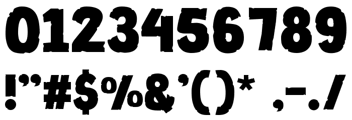 FOREJUMP Font OTHER CHARS