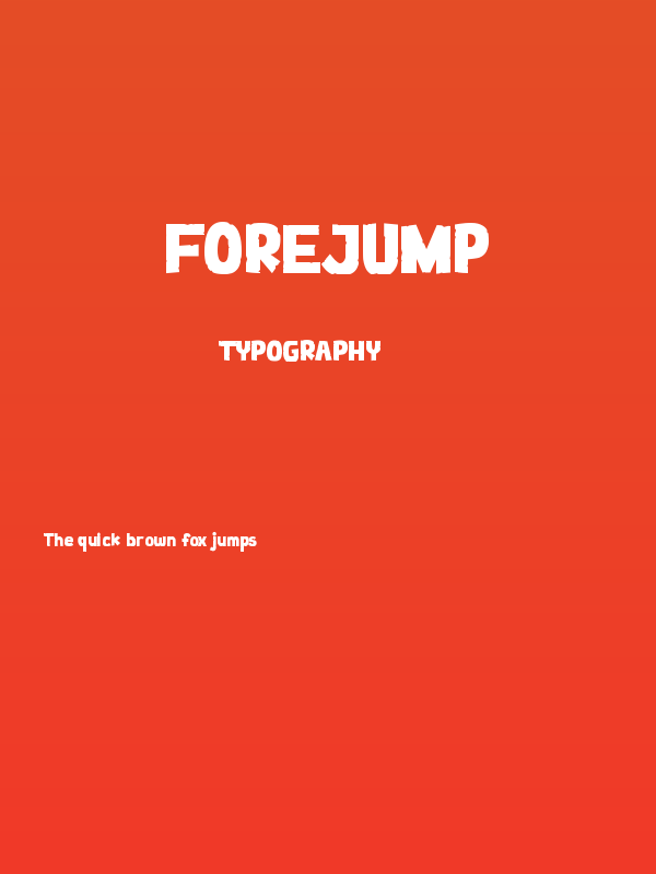 FOREJUMP Poster