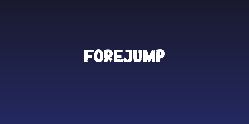 FOREJUMP Social Header