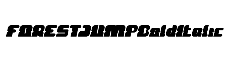 FOREST JUMP Bold Italic  Frei Schriftart Herunterladen