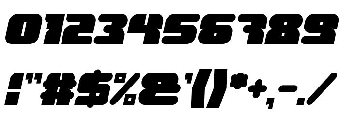 FOREST JUMP Bold Italic Font OTHER CHARS