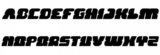 FOREST JUMP Bold Italic フォント 大文字
