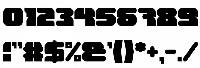 FOREST JUMP Bold Font OTHER CHARS