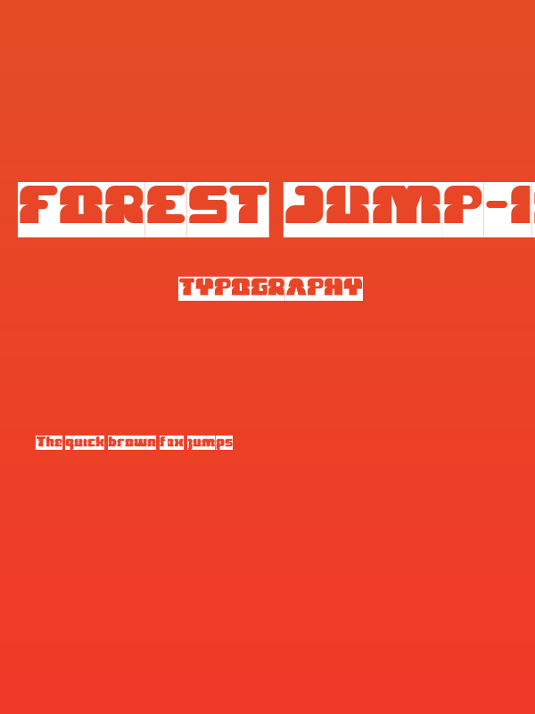 FOREST JUMP-Inverse Poster