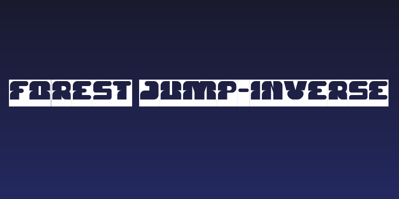 FOREST JUMP-Inverse Social Header
