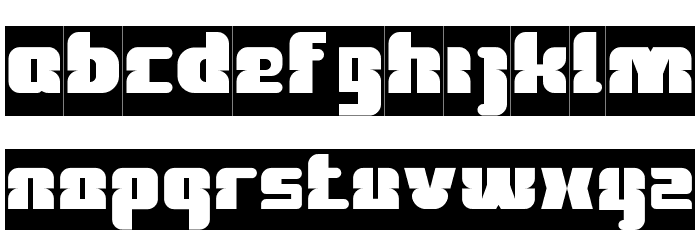 FOREST JUMP-Inverse Font LOWERCASE