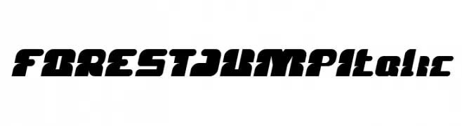 FOREST JUMP Italic  تنزيل الخطوط